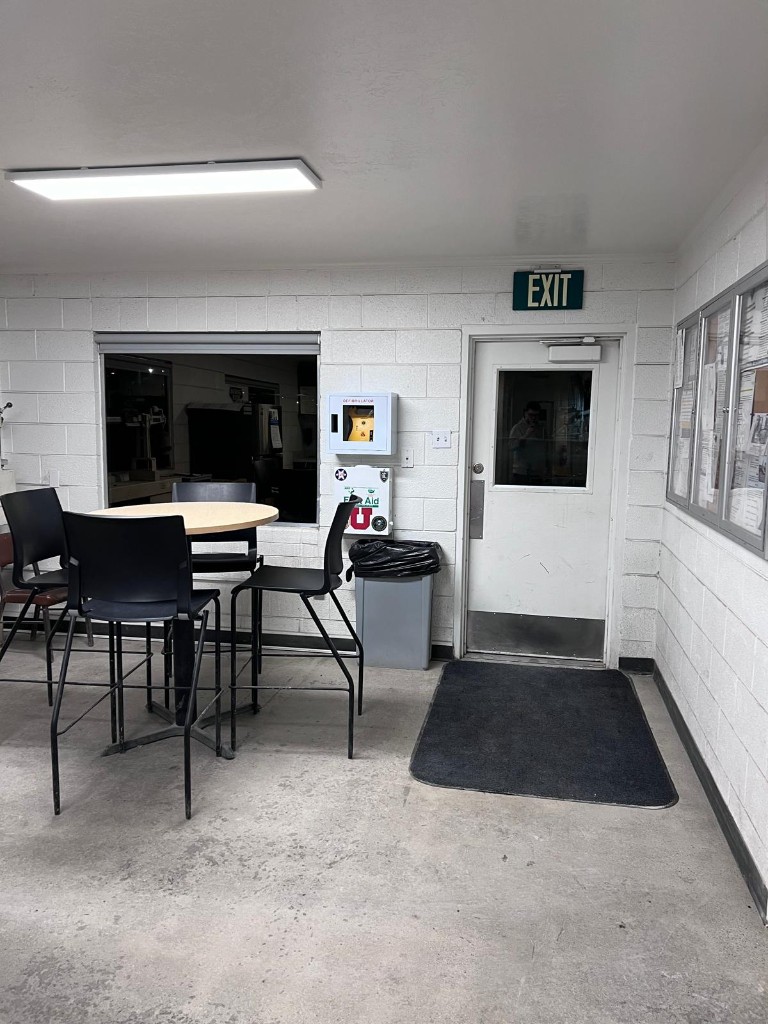 Industrial breakroom and common area after service — no people. Photo 4 of 4.